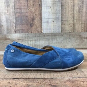 Blue Suede Women's Flats